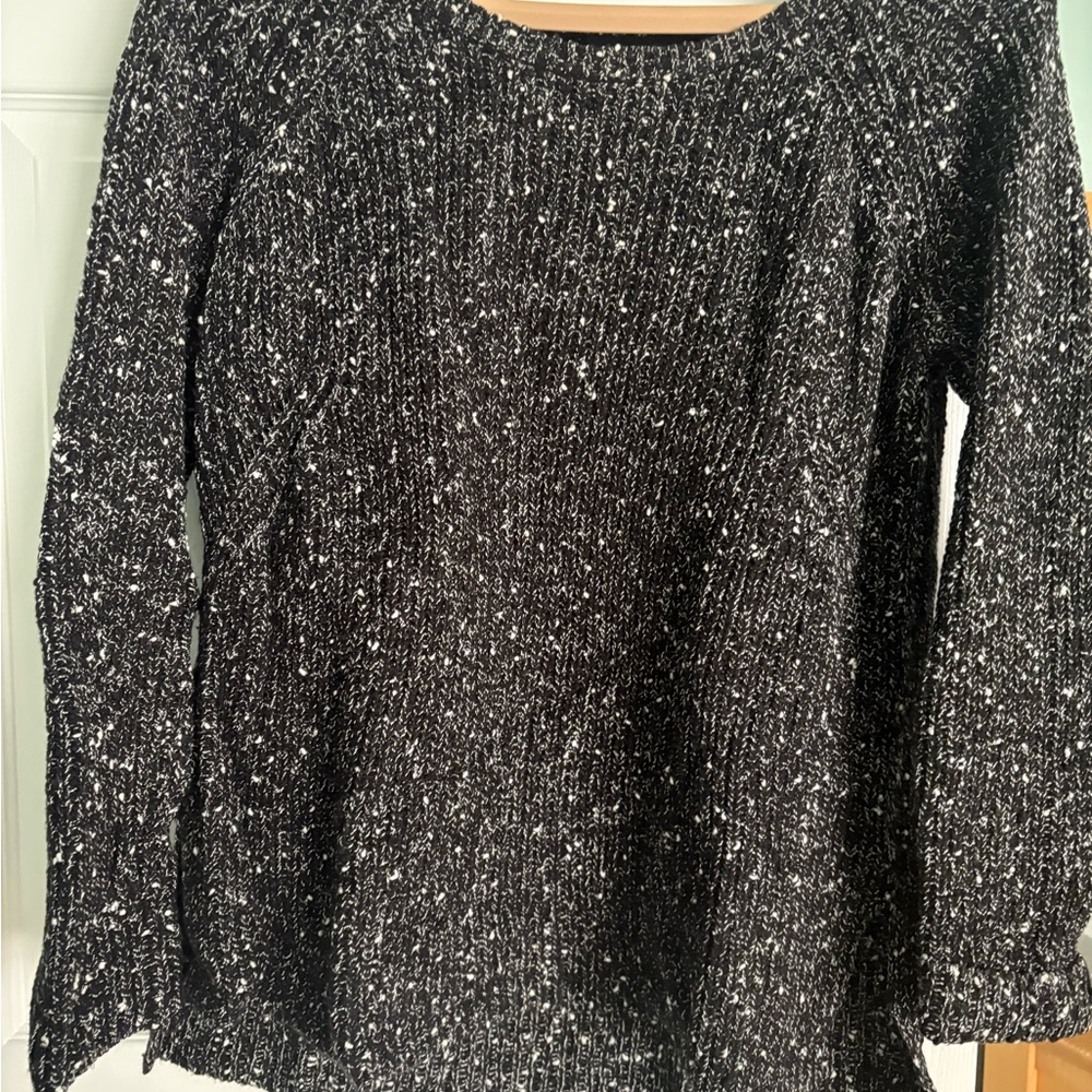 Black and White Knit Sweater